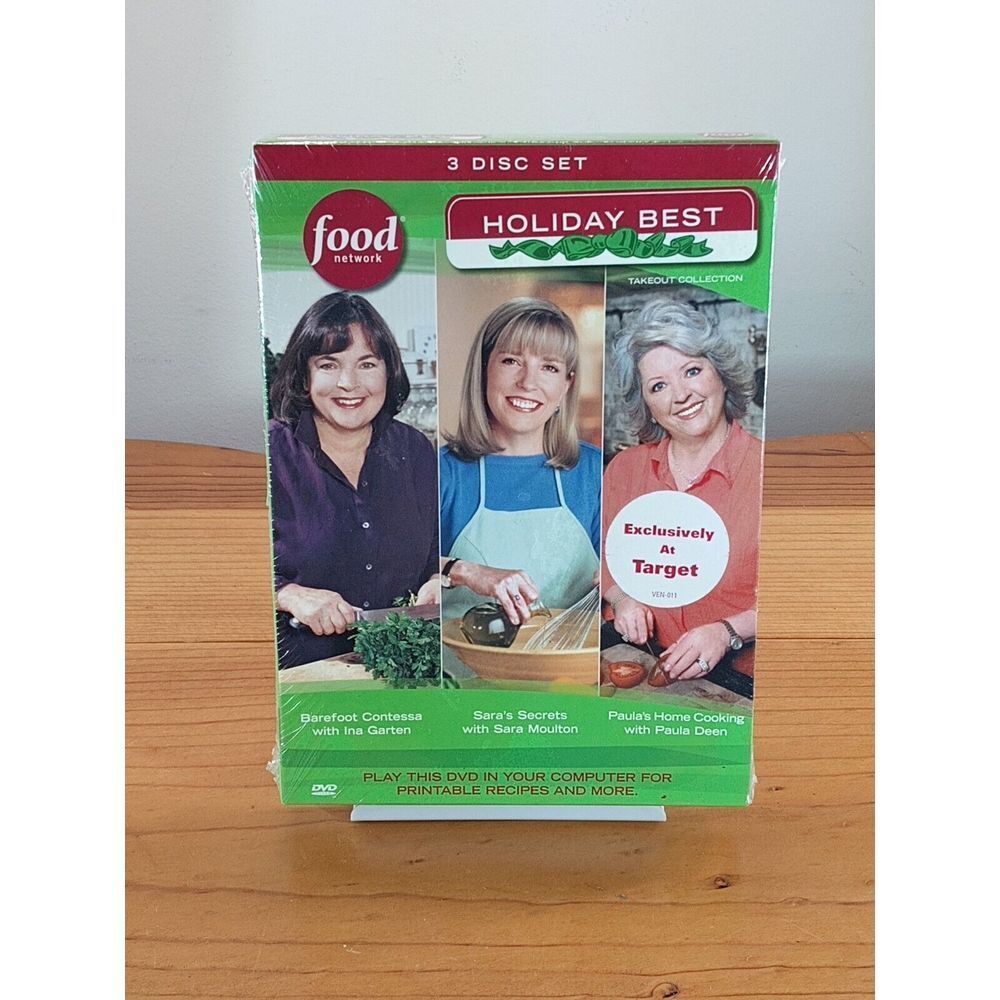 Food Network: Holiday Best - Paula Deen & More - DVD - New 🥩🥣🥢🥦🥪🍖🍞